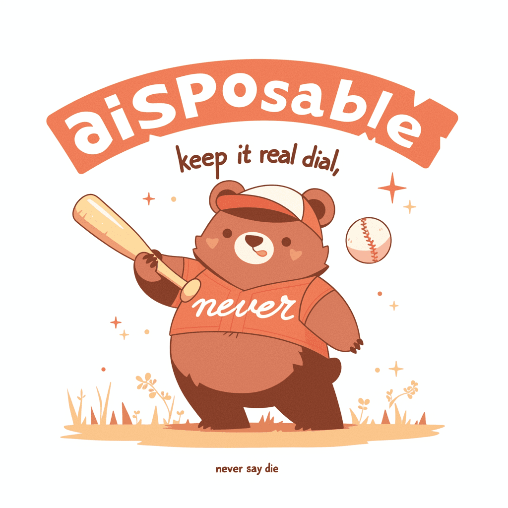 Retro Bear Loop original repeating artwork