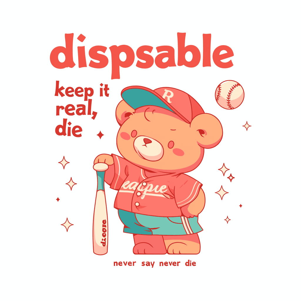 Retro Bear Spin original repeating artwork