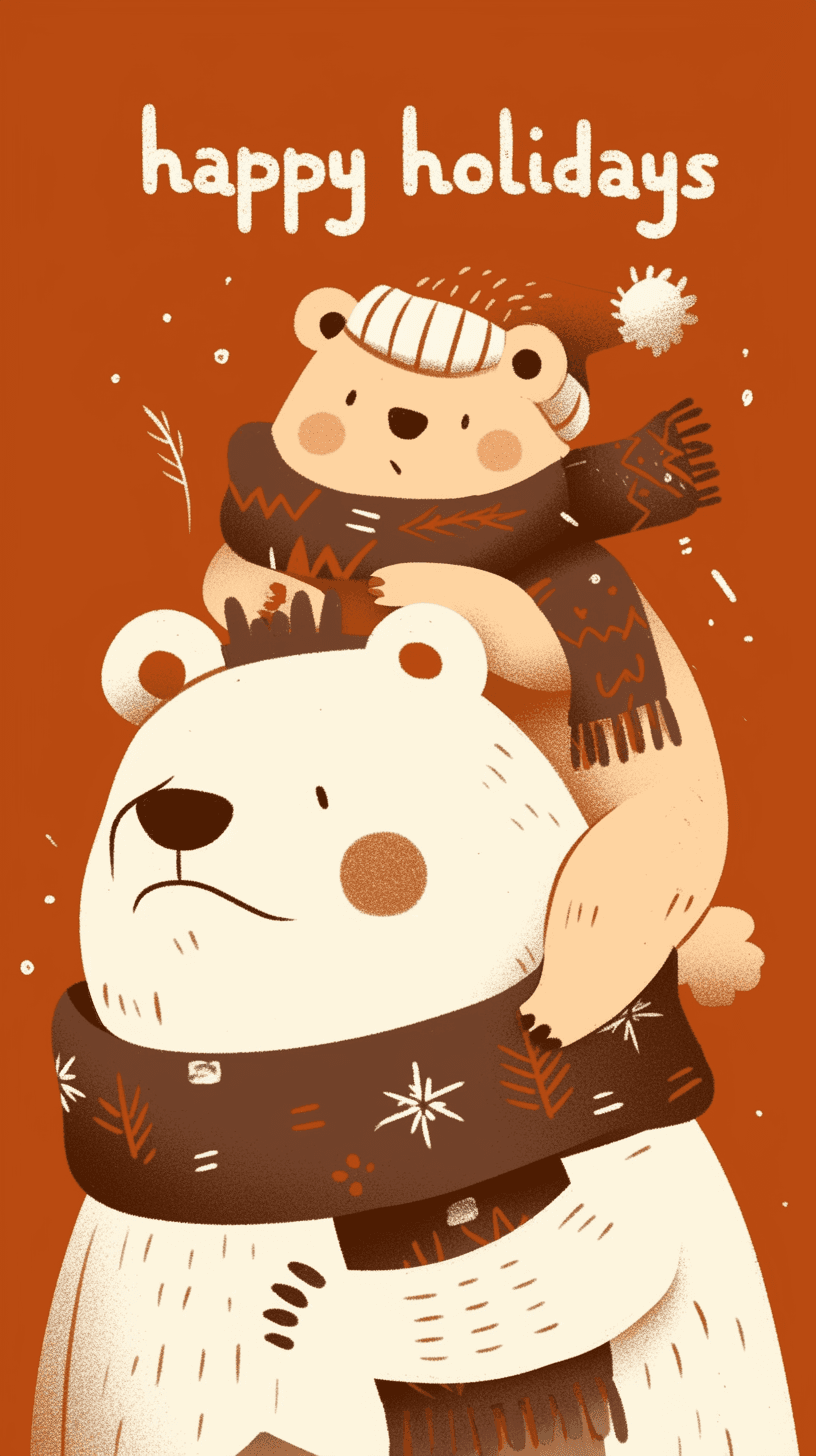 Retro Bear Rush original repeating artwork