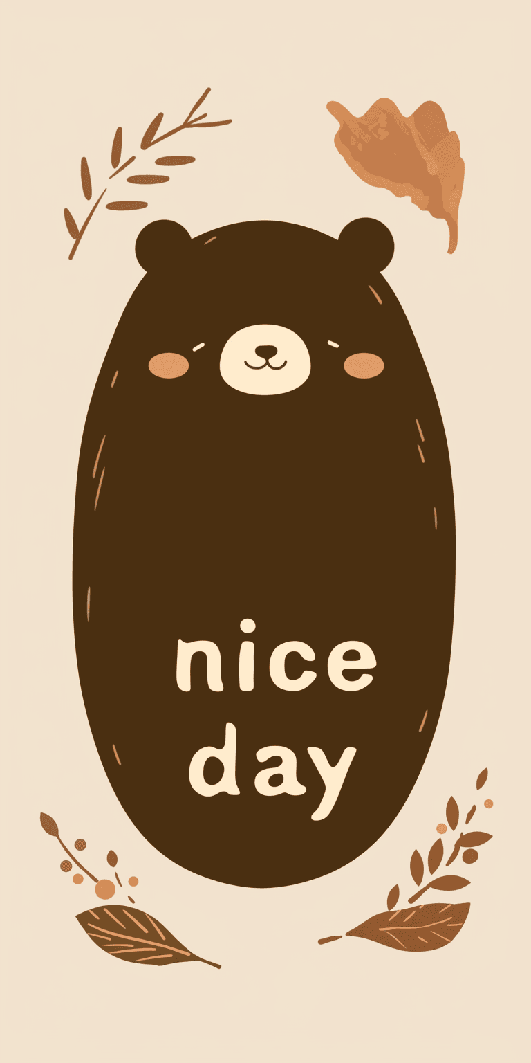 Retro Bear Show original repeating artwork
