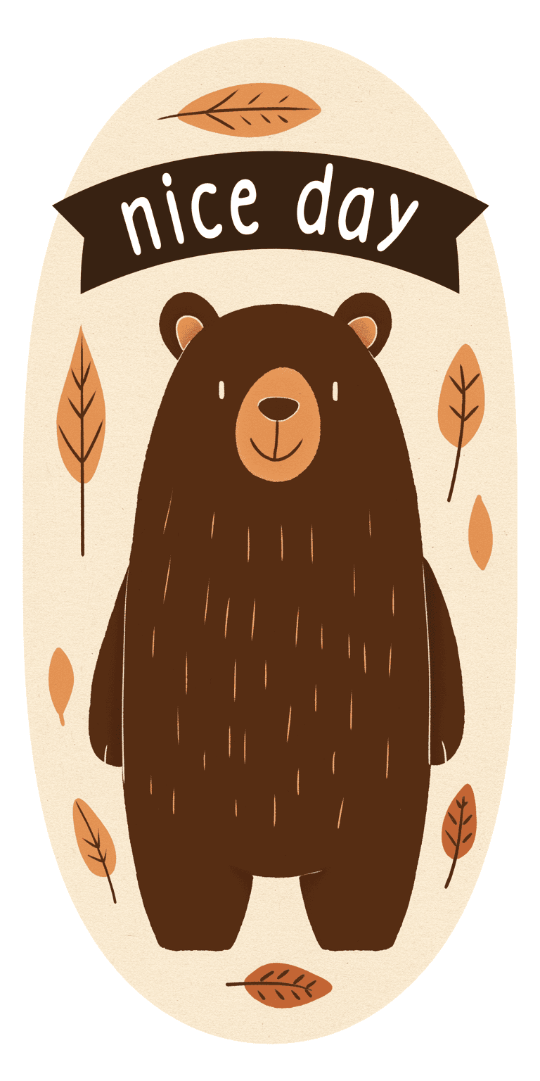 Retro Bear Fair original repeating artwork