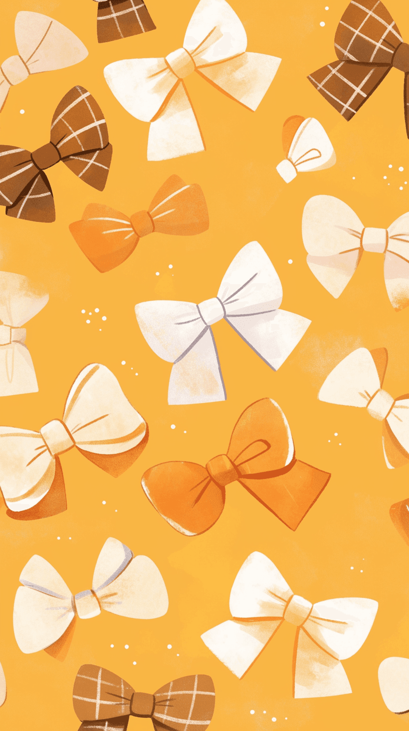 Retro Bow Squad original repeating artwork