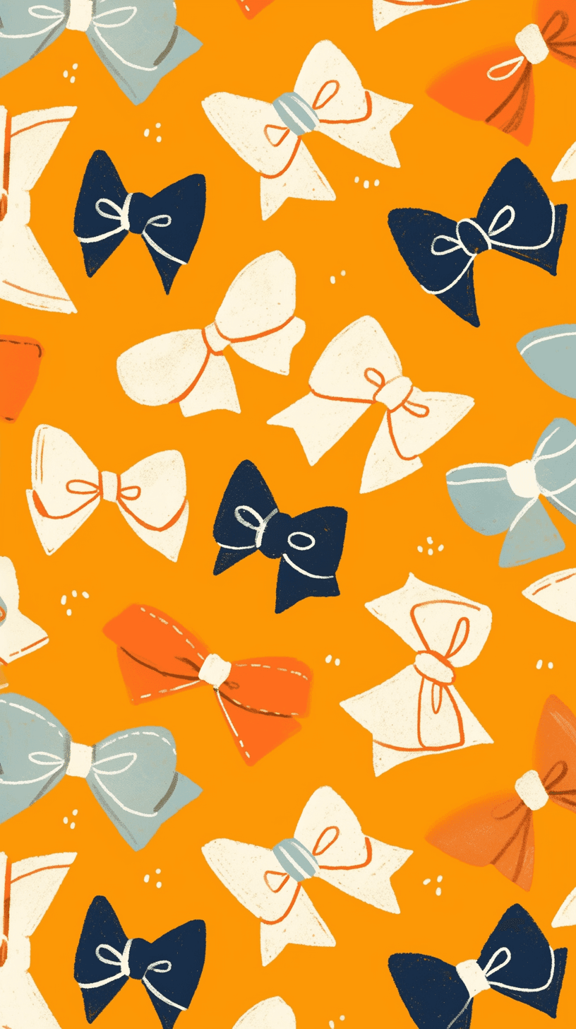 Retro Bow Club original repeating artwork