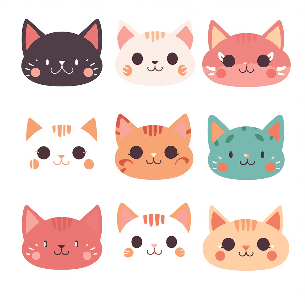 Cat 278 original repeating artwork