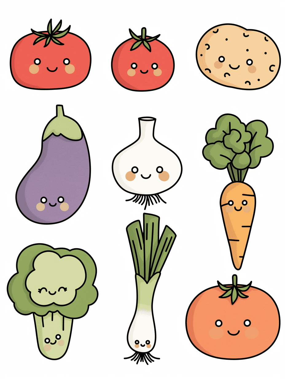 Veggies 004 original repeating artwork