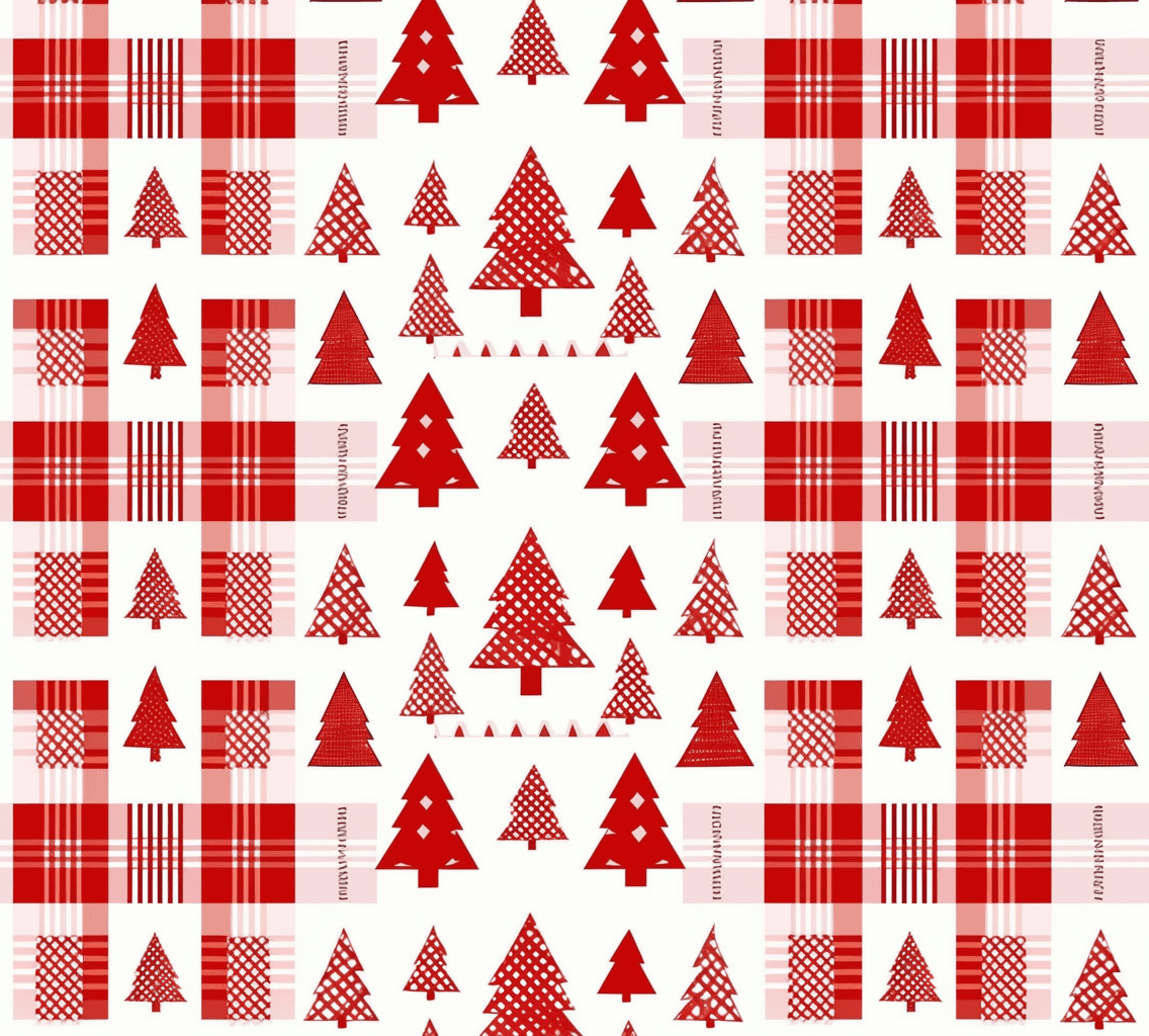 Christmas Tree 666 original repeating artwork