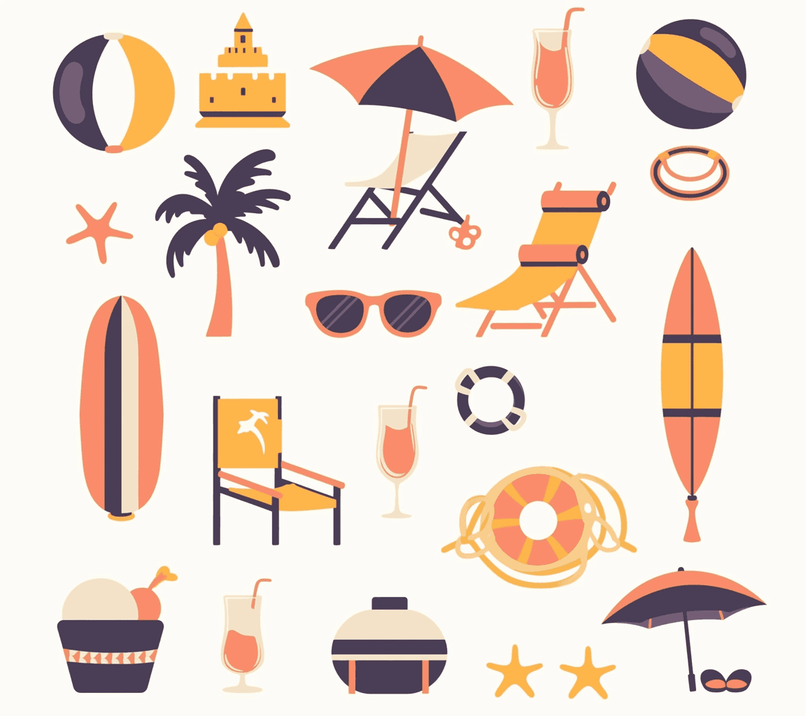 Seaside Spin original repeating artwork