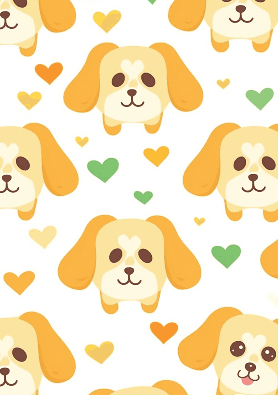 Dog Zip original repeating artwork