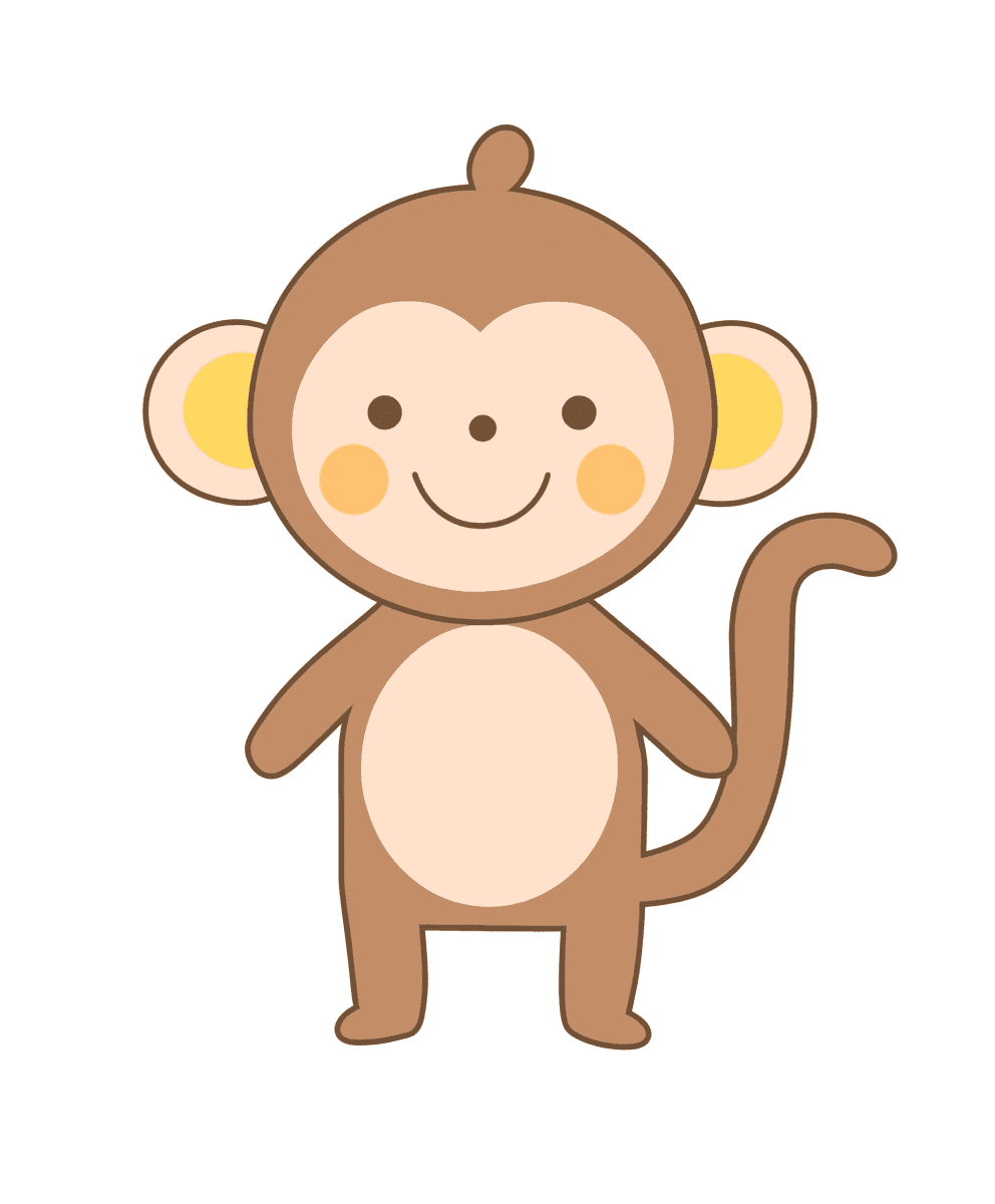 Monkey Duo original repeating artwork