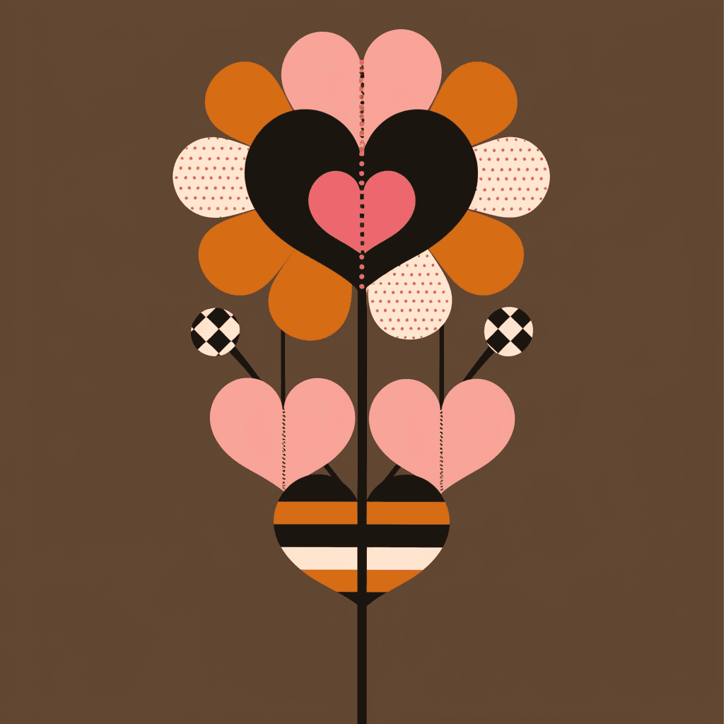 Heart 347 original repeating artwork