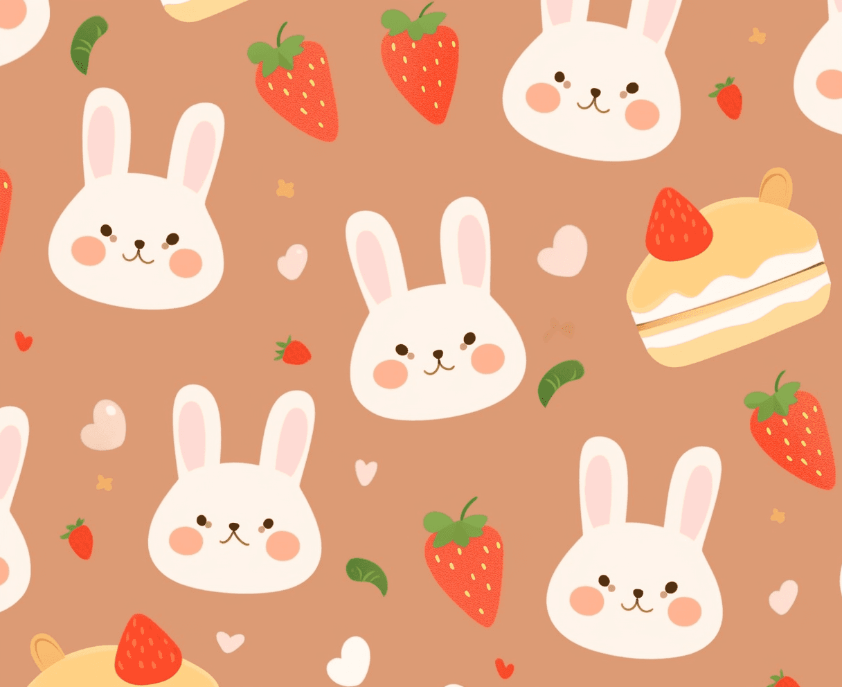 Bunny Snap original repeating artwork