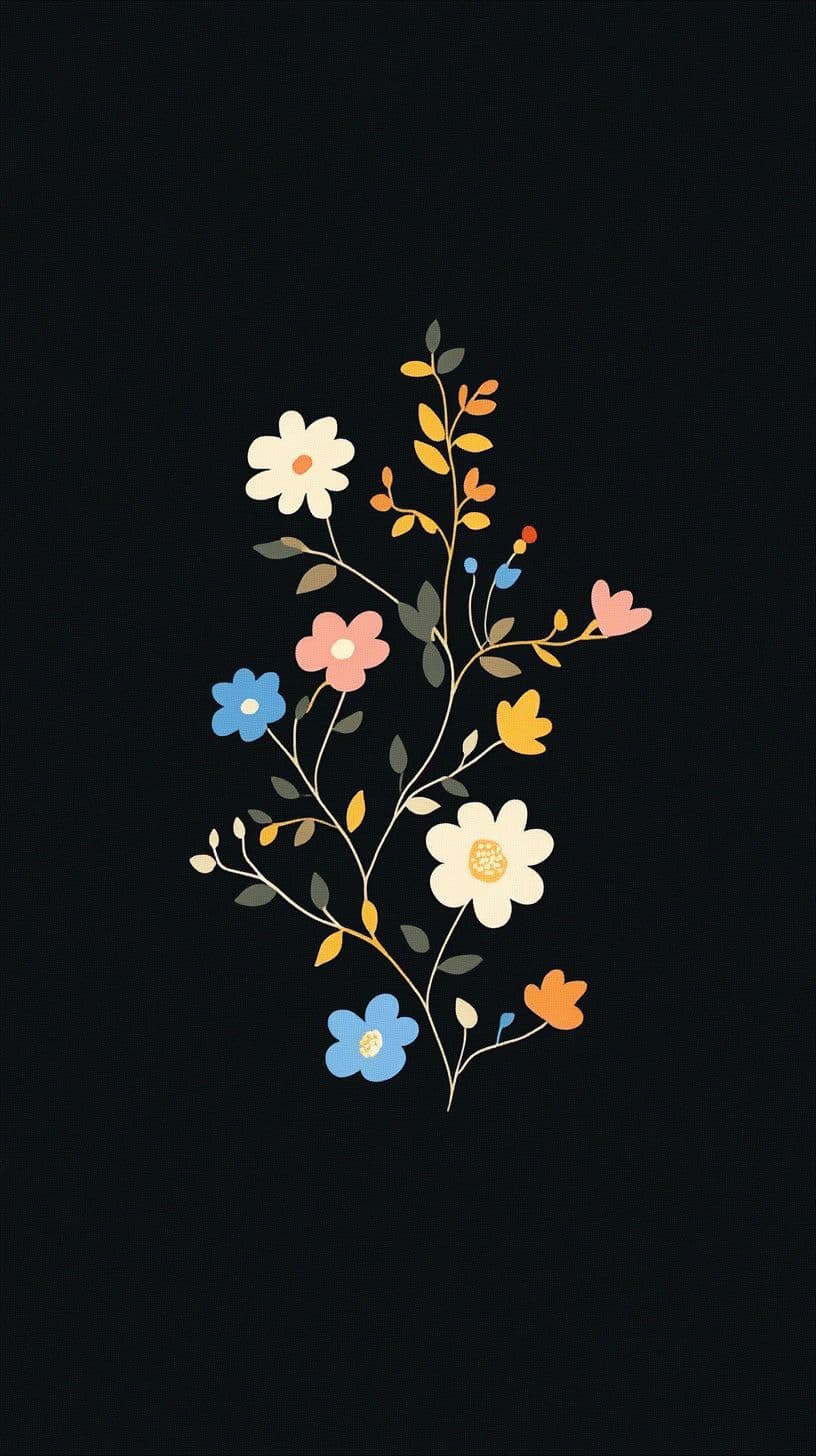Blossom Jam original repeating artwork