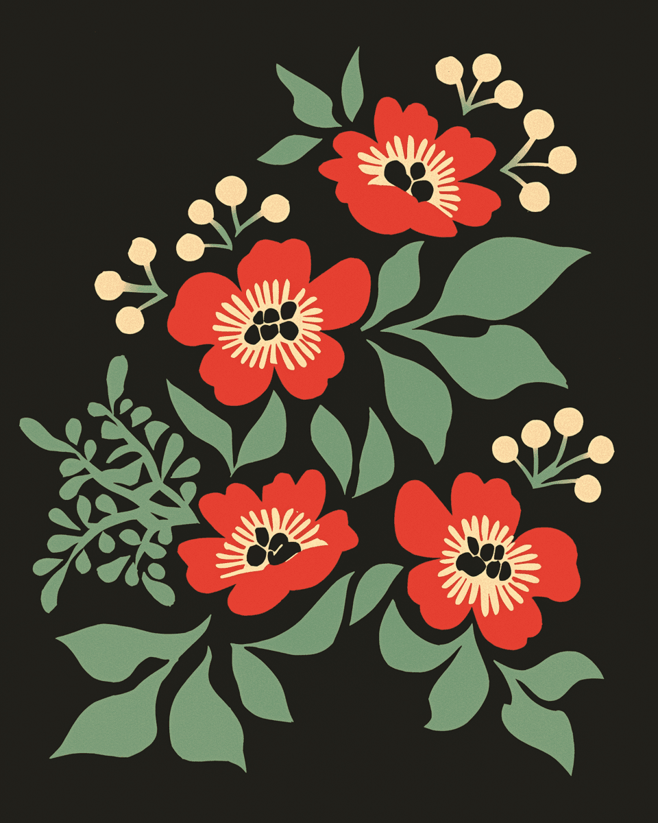 Blossom Starlight original repeating artwork