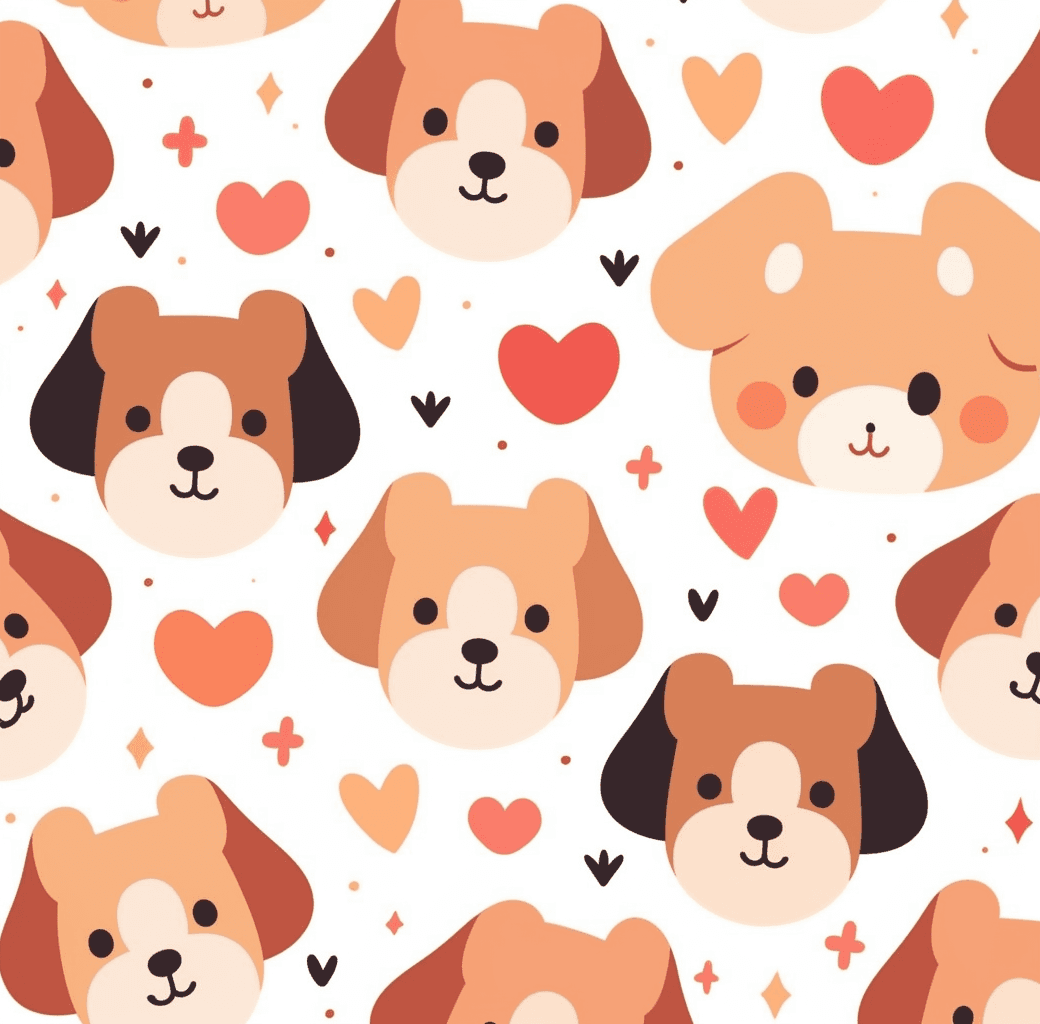 Dog Show original repeating artwork