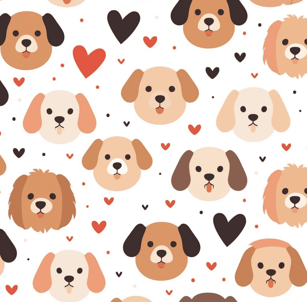 Dog Fizz original repeating artwork