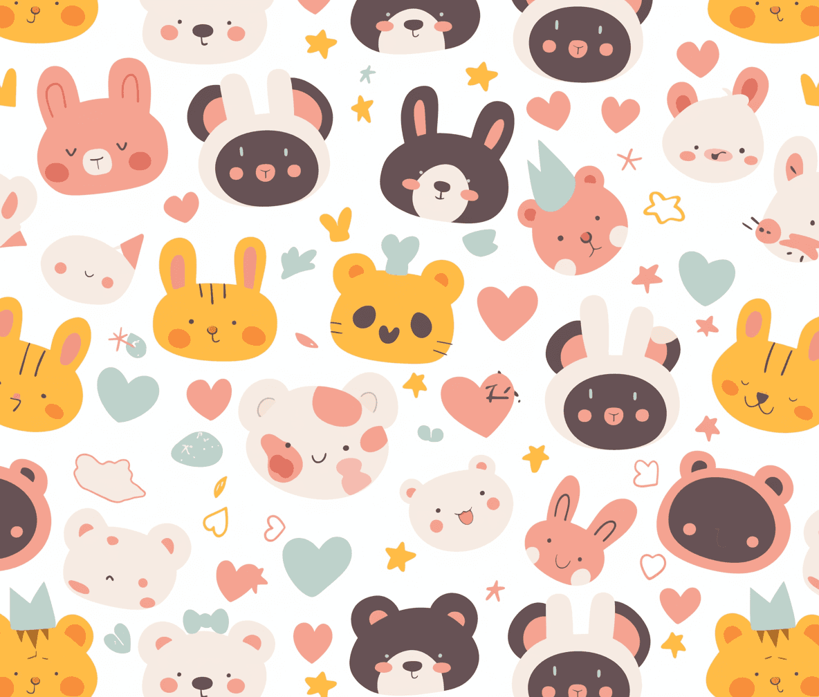 Animals Twilight original repeating artwork