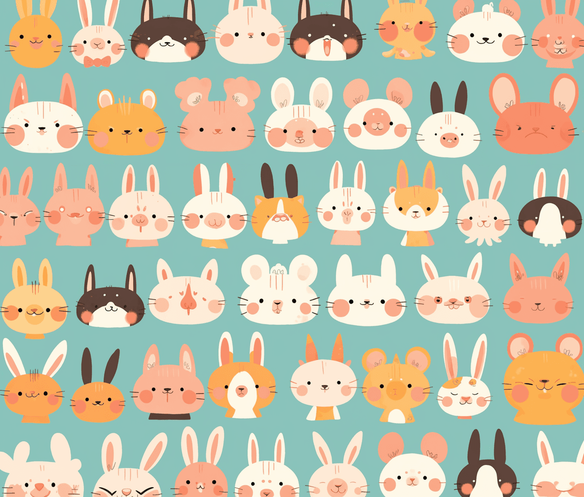 Animals 233 original repeating artwork