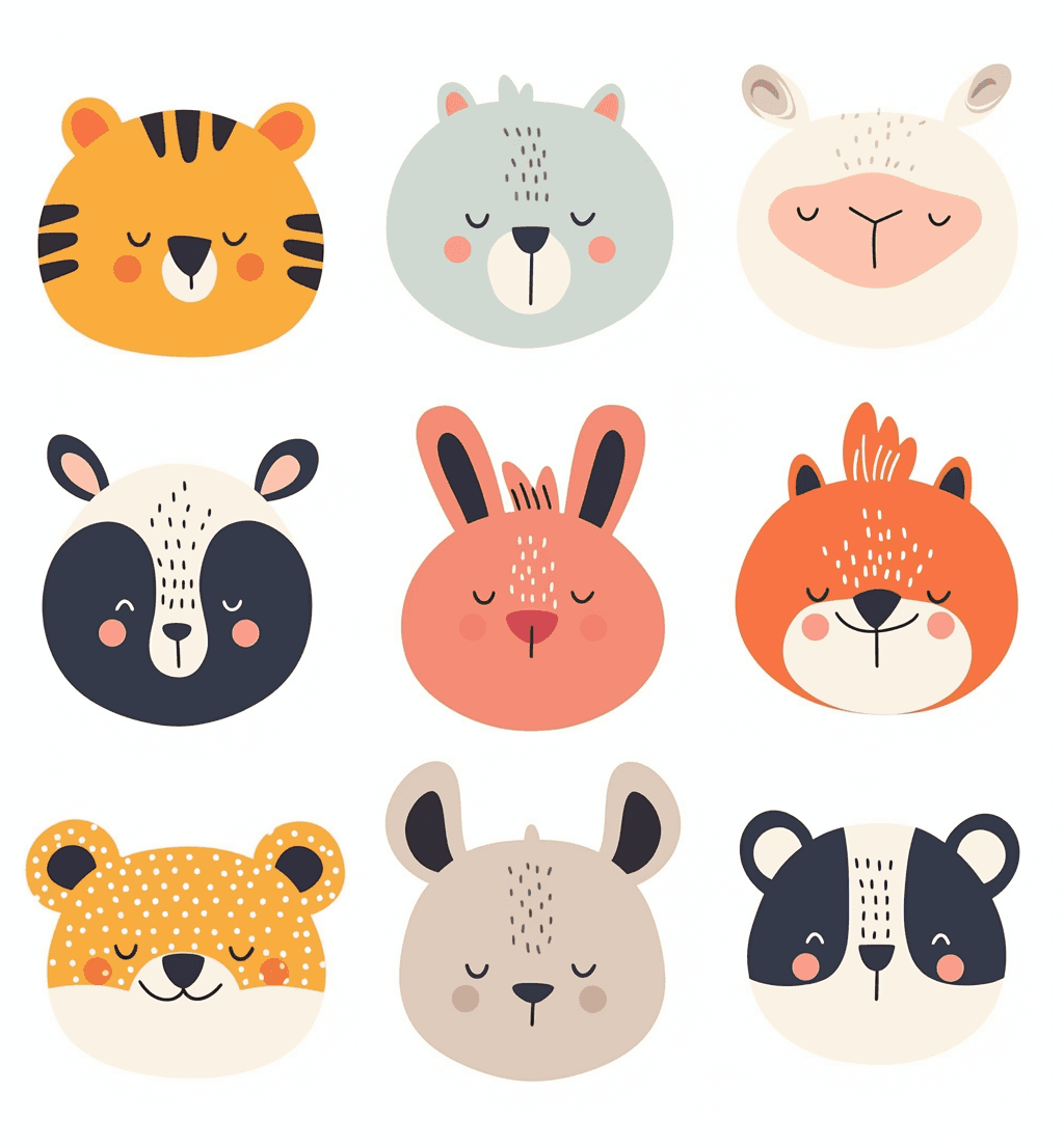 Animals East original repeating artwork
