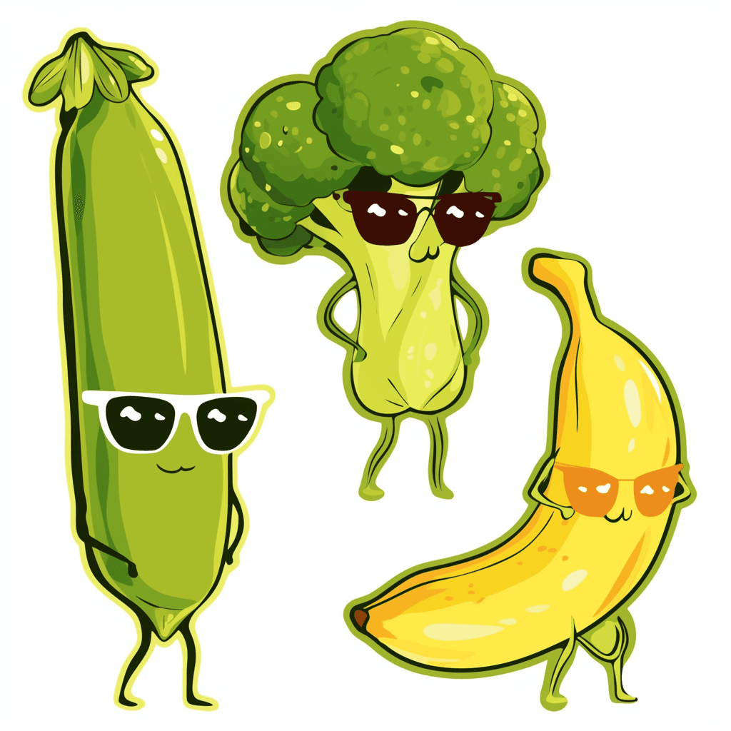 Veggies Bright original repeating artwork