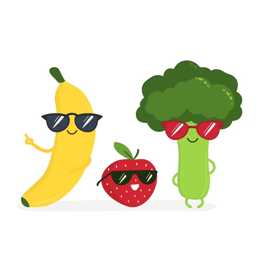 Veggies Tone original repeating artwork