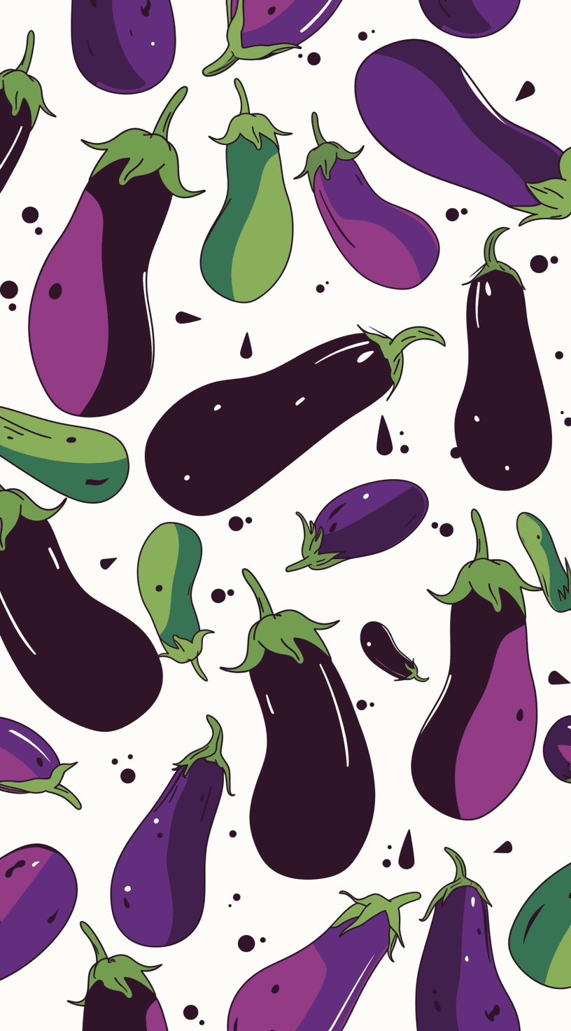 Eggplant Collective original repeating artwork