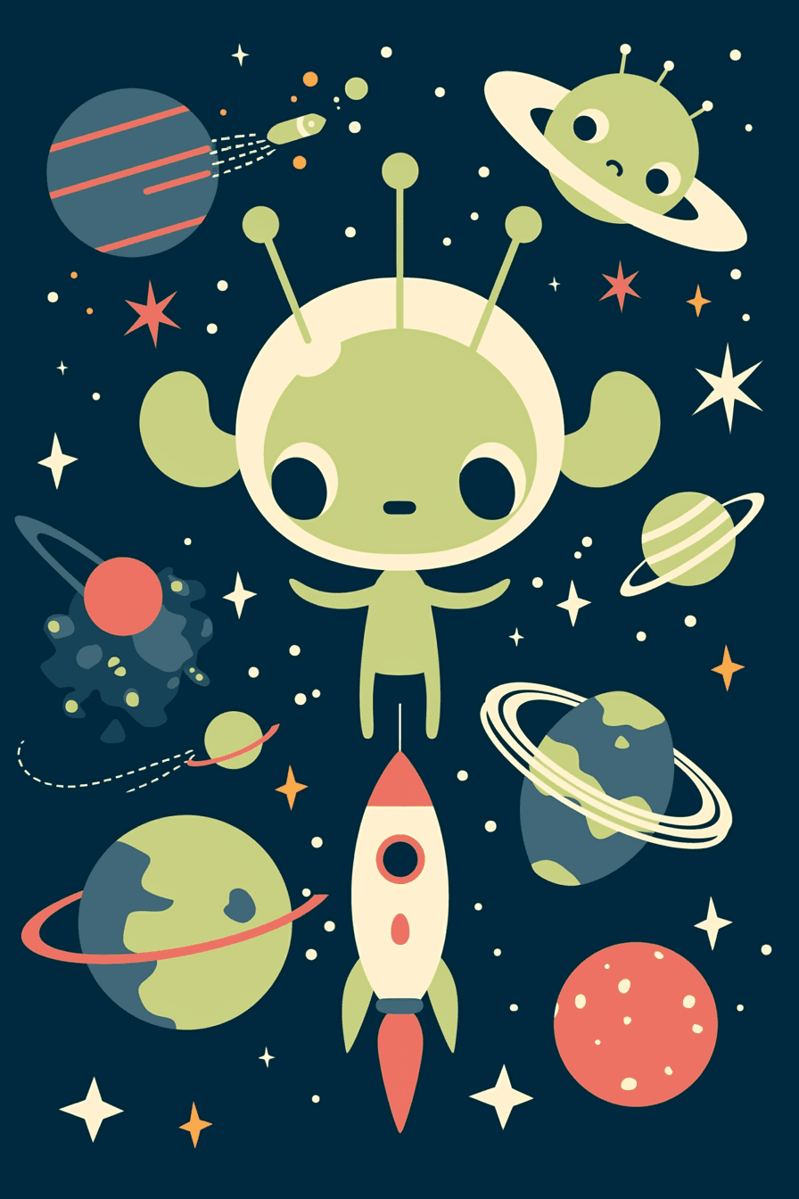 Planet 002 original repeating artwork