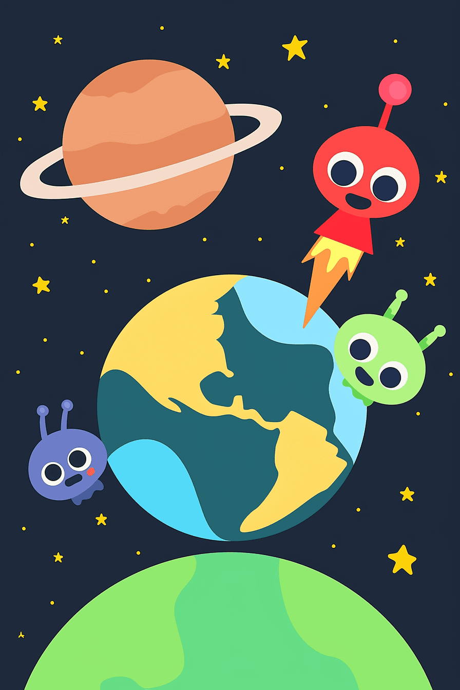 Planet 001 original repeating artwork