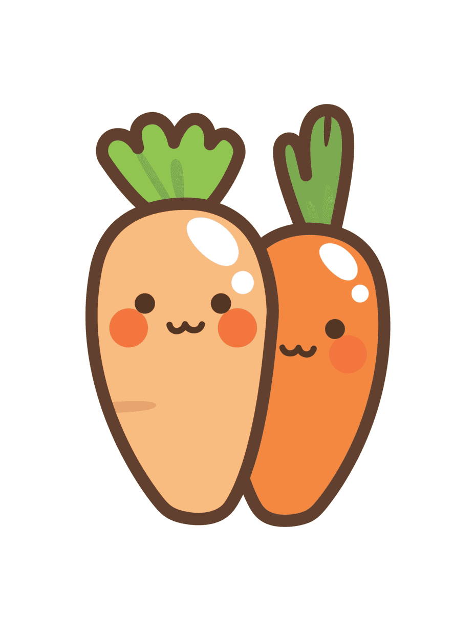 Carrot Mono original repeating artwork
