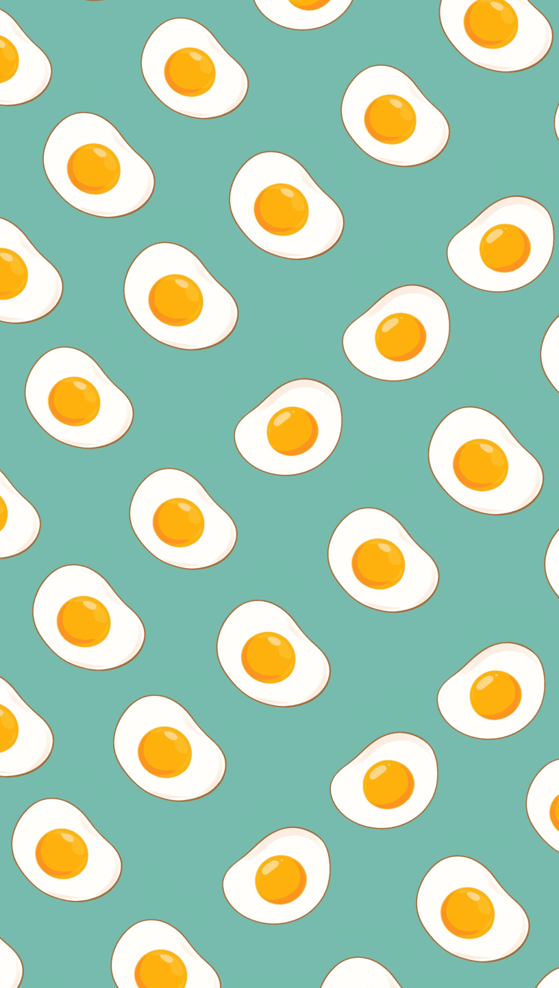 Fried Egg original repeating artwork