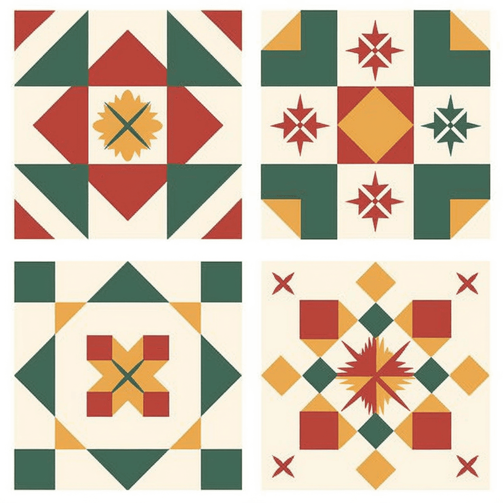 Retro Design Picnic original repeating artwork