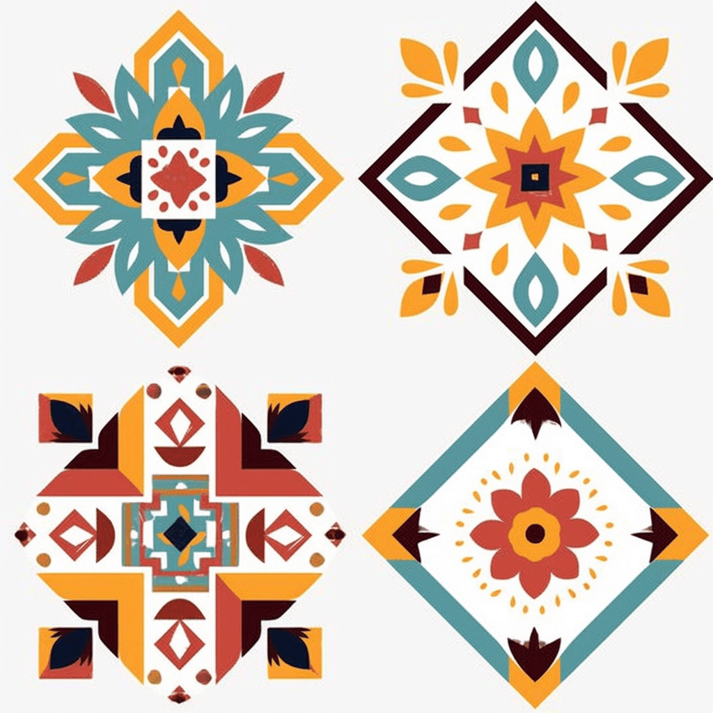 Retro Design Fair original repeating artwork