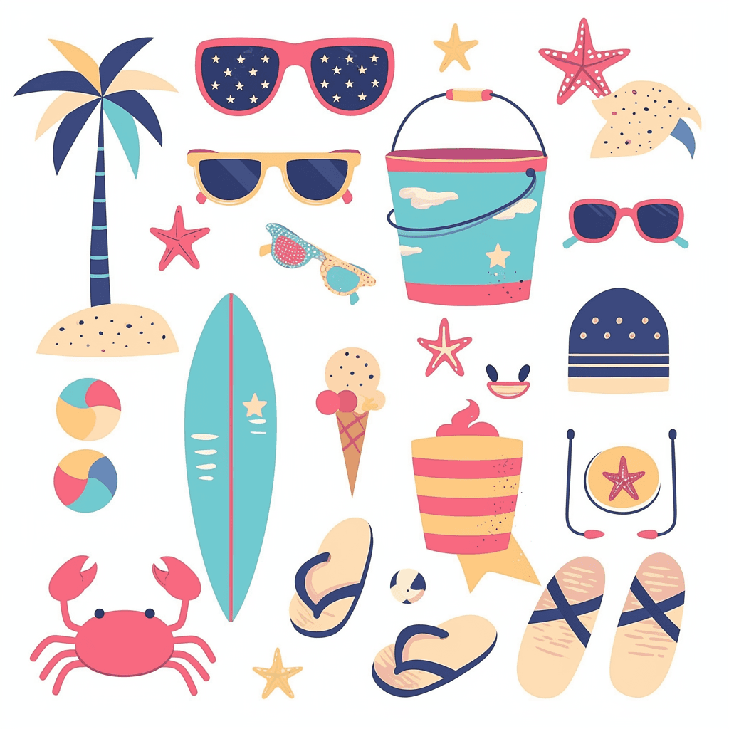 Seaside Gleam original repeating artwork