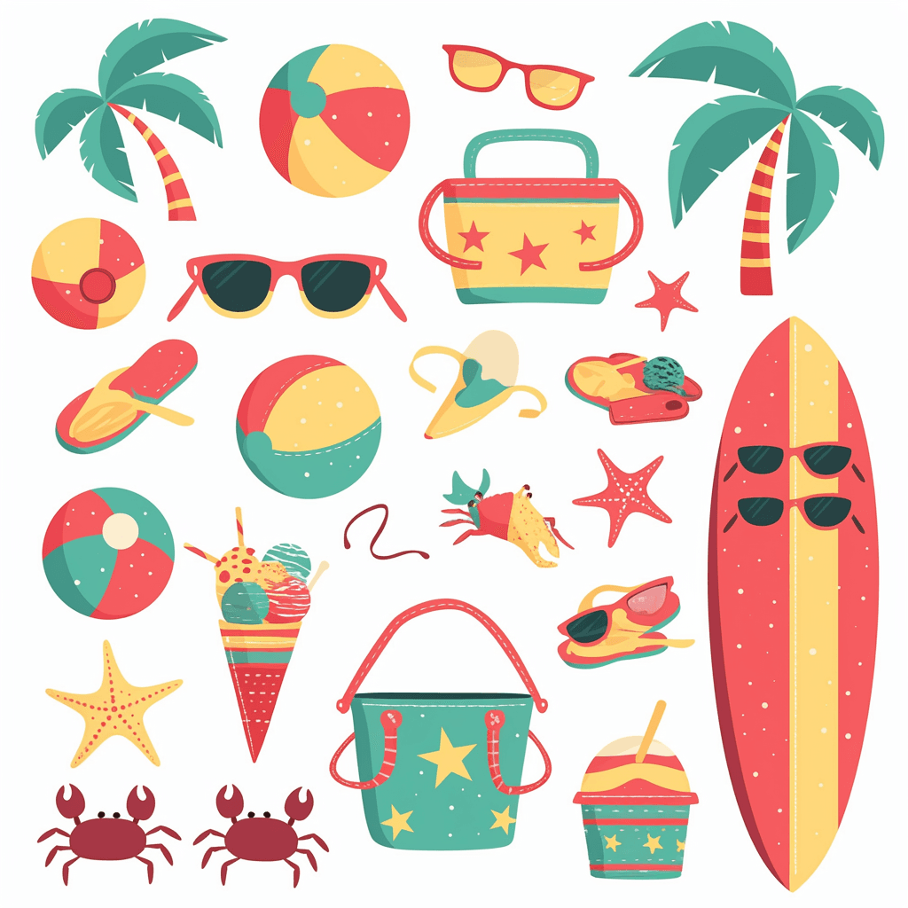 Seaside Flare original repeating artwork