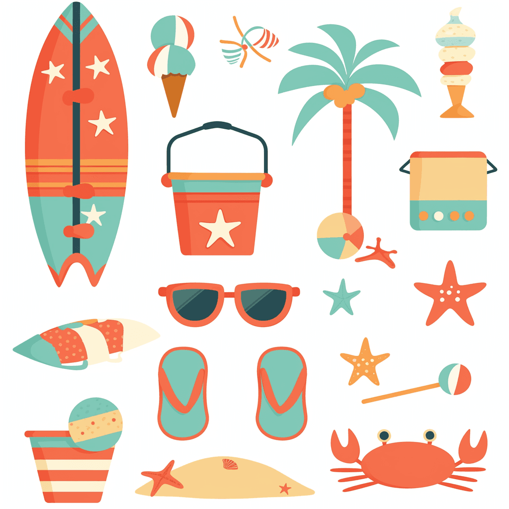 Seaside Spark original repeating artwork