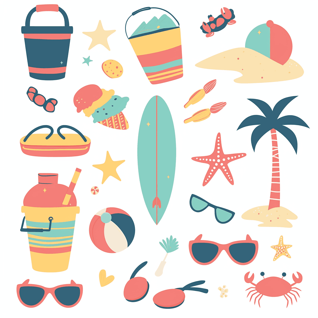 Seaside Shine original repeating artwork