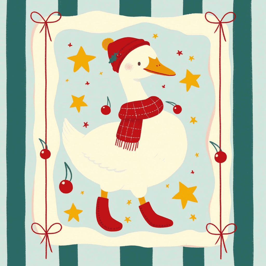 Duck Crew original repeating artwork