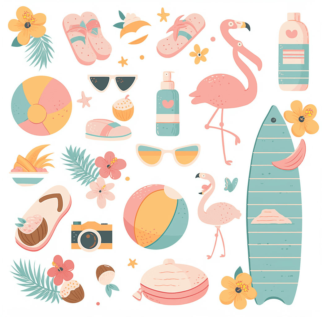 Seaside Burst original repeating artwork