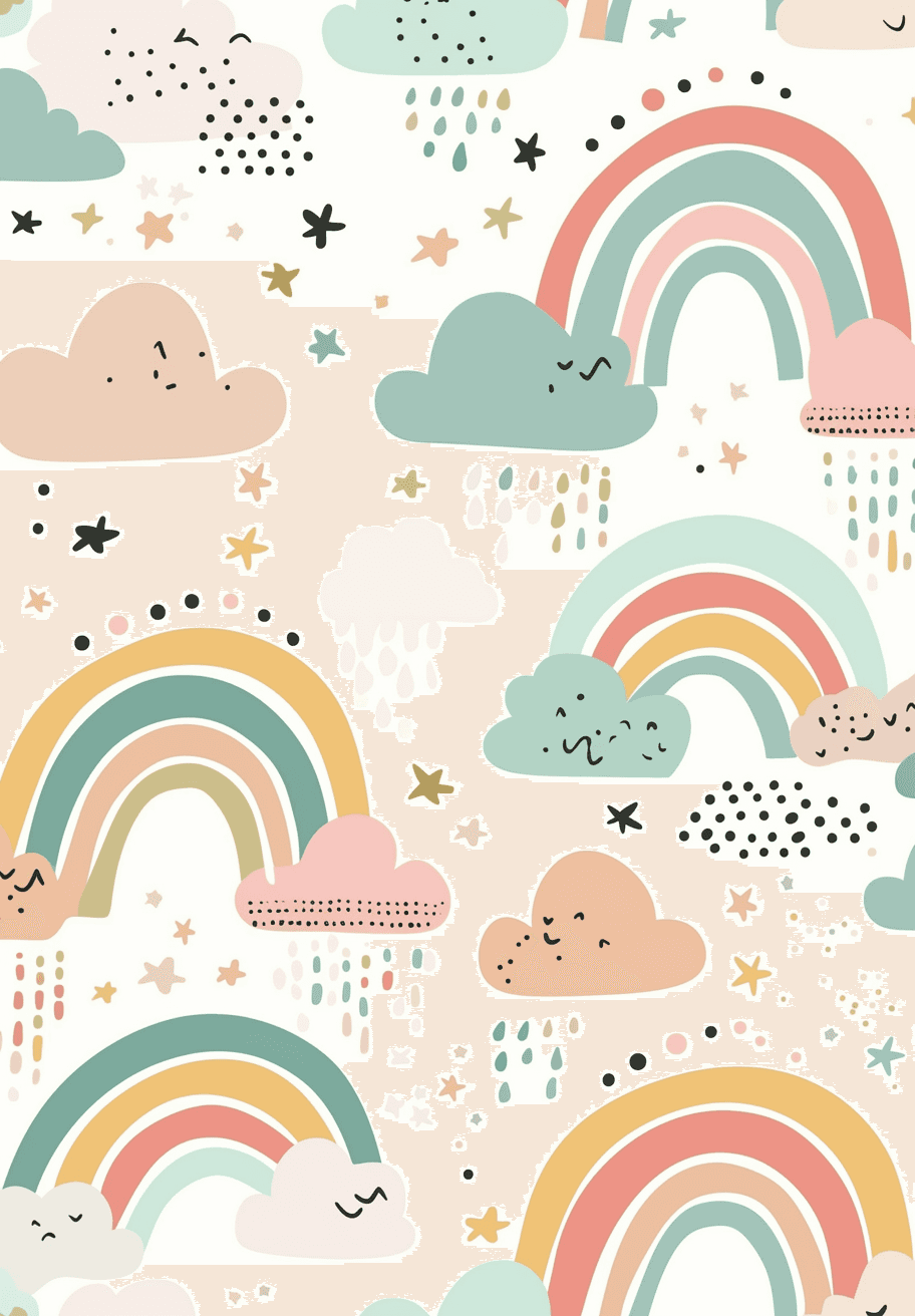 Rainbow Line original repeating artwork