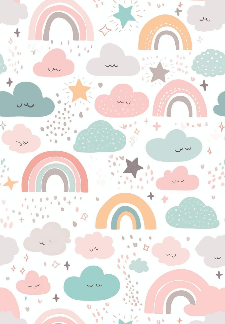 Rainbow Route original repeating artwork