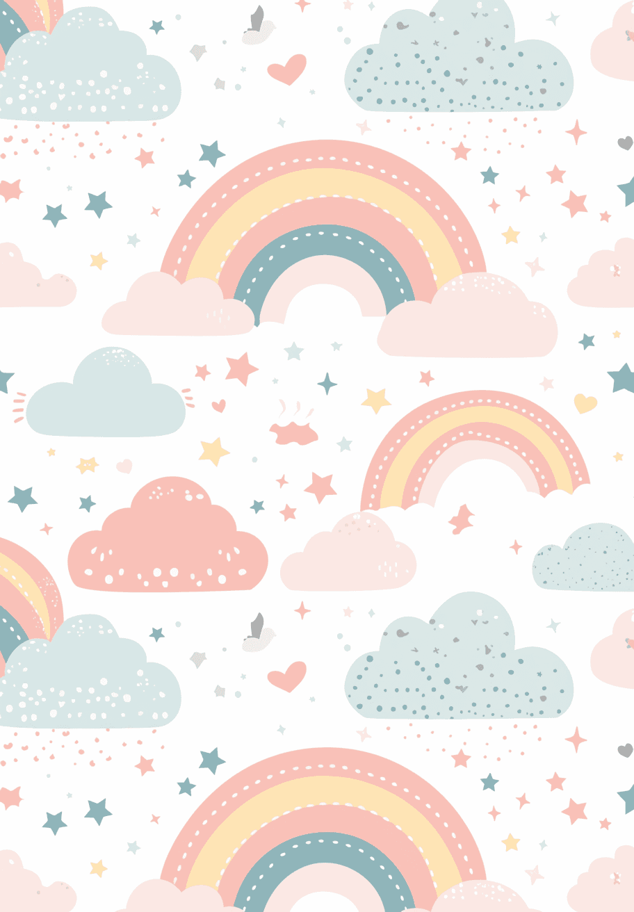 Rainbow Road original repeating artwork