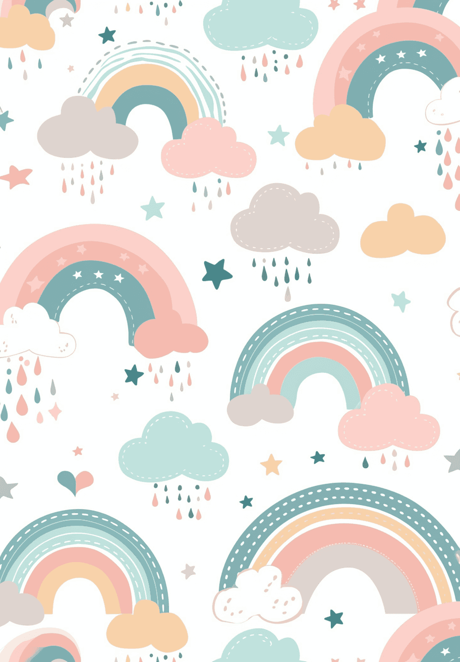 Rainbow Path original repeating artwork