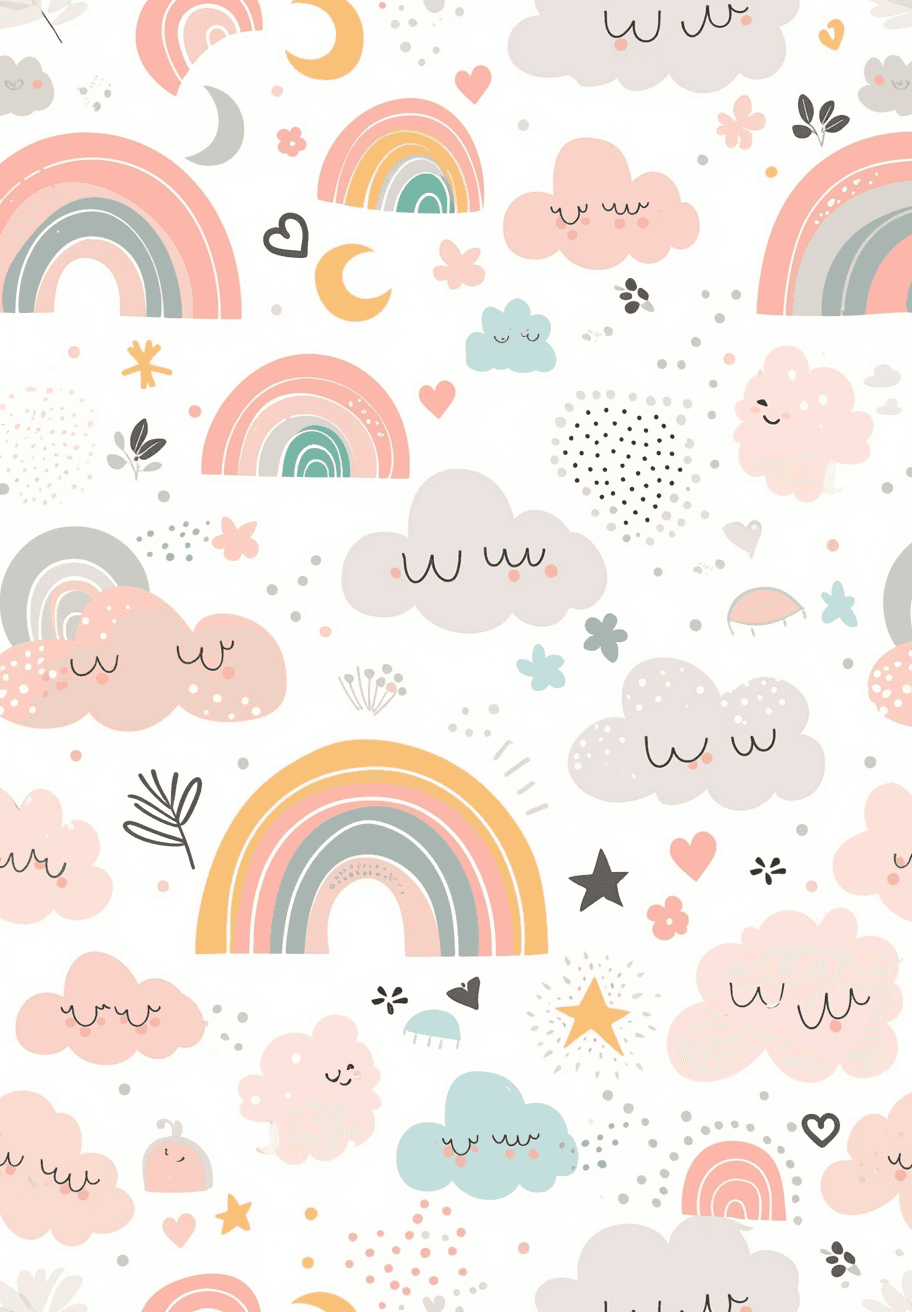 Rainbow Trail original repeating artwork