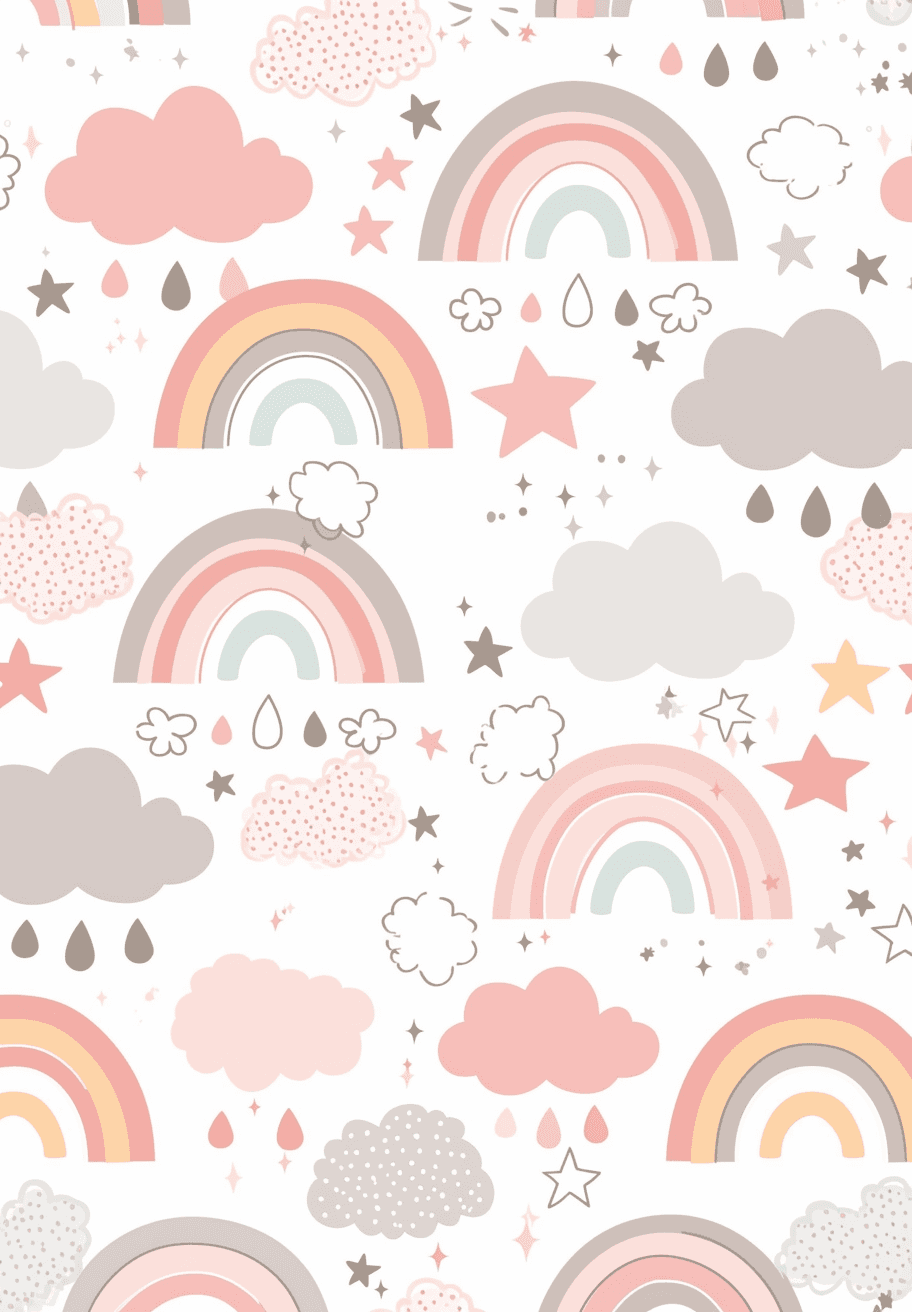 Rainbow Harbor original repeating artwork