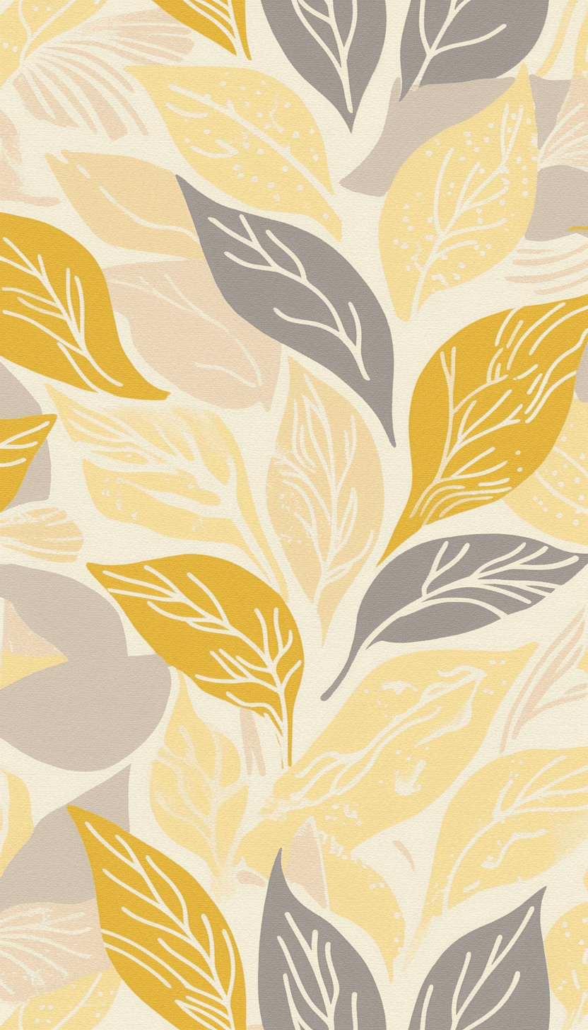 Leaves Daybreak original repeating artwork