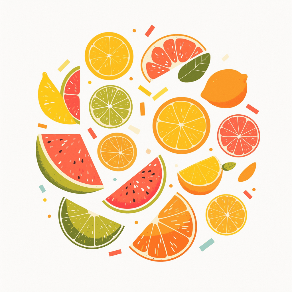 Fruit Line original repeating artwork