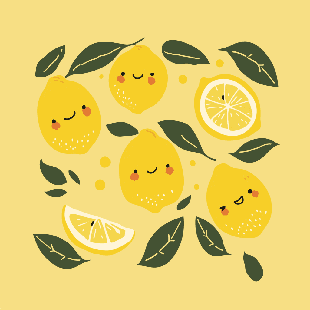 Lemon Zoom original repeating artwork