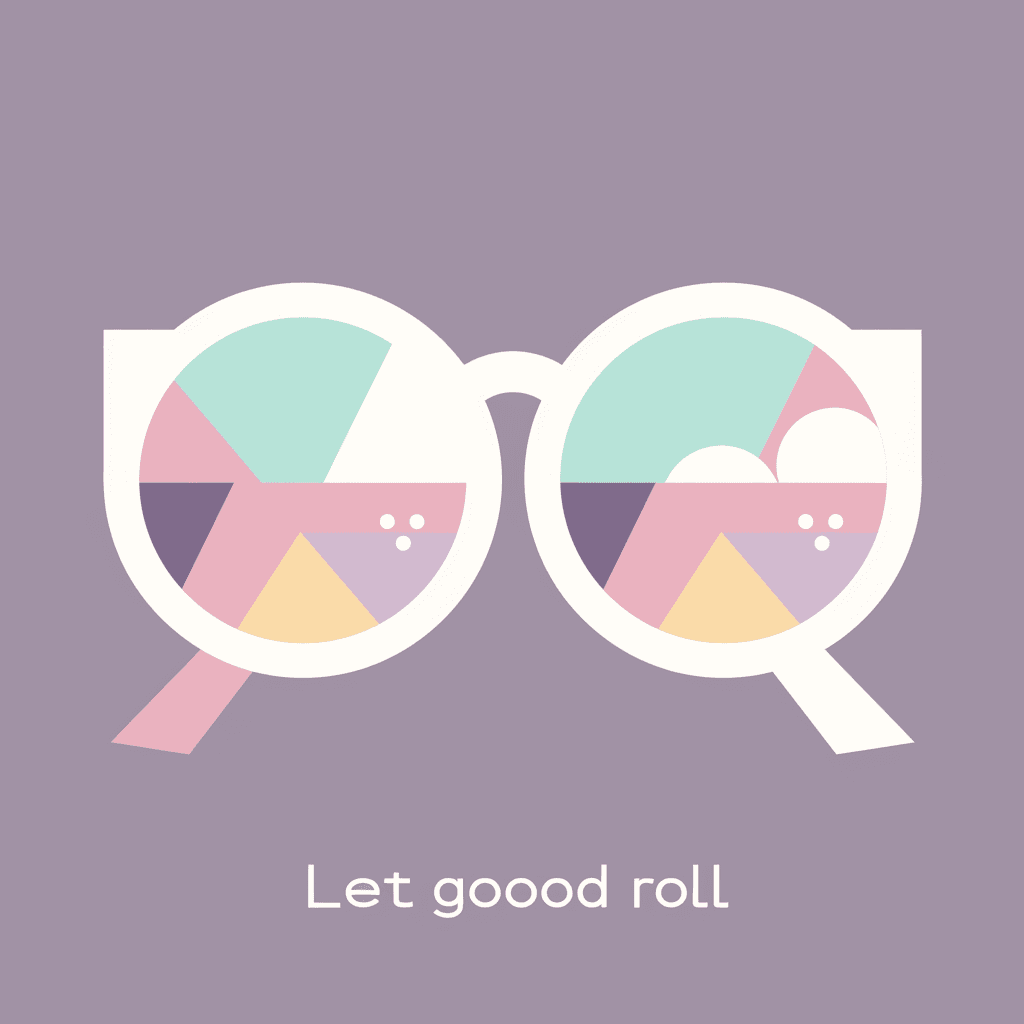 Glasses Spin original repeating artwork