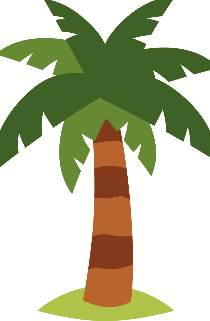 Palm Tree Fair original repeating artwork