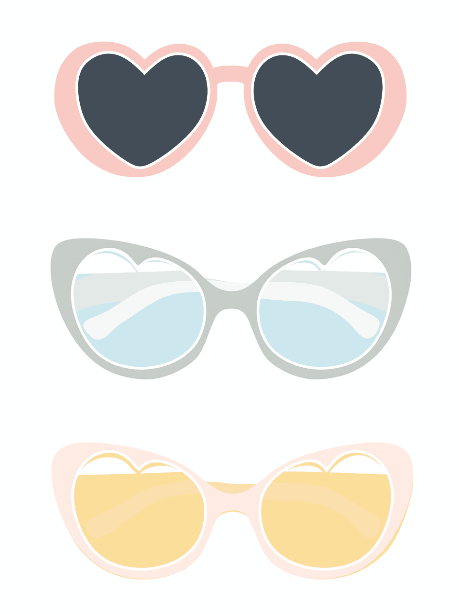 Glasses Zoom original repeating artwork