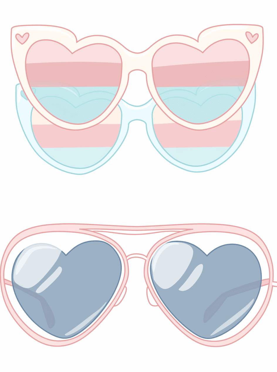 Glasses Zip original repeating artwork